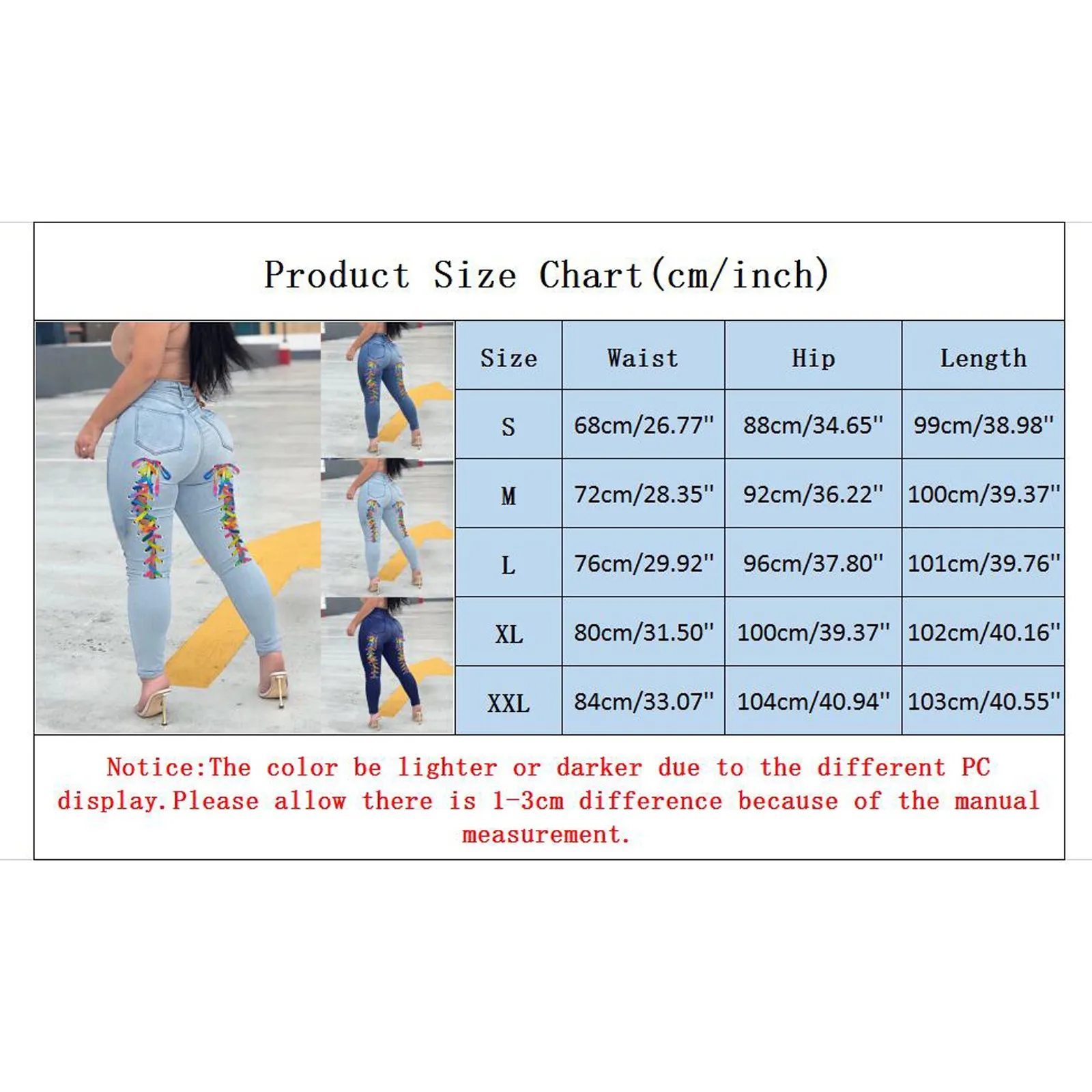 

2021 High Waist Jeans Fashion Women Color Stripe Straps Jeans Femme Casual Slim High Street Denim Pants Vaqueros Mujer #T2G
