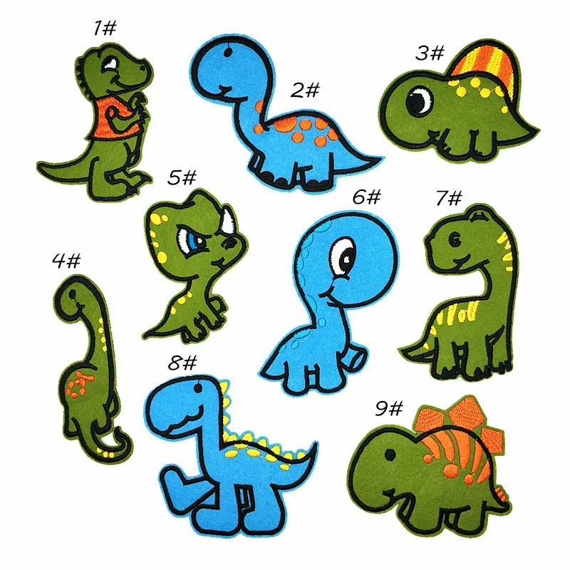 Новинка 1 шт. вышивка динозавра тканевые вышитые значки Парк Юрского периода