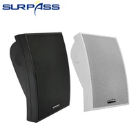 wall mound speaker box pa system 4 5 subwoofer stereo sound shocked hifi sound home audio 20w loudspeakers for school office