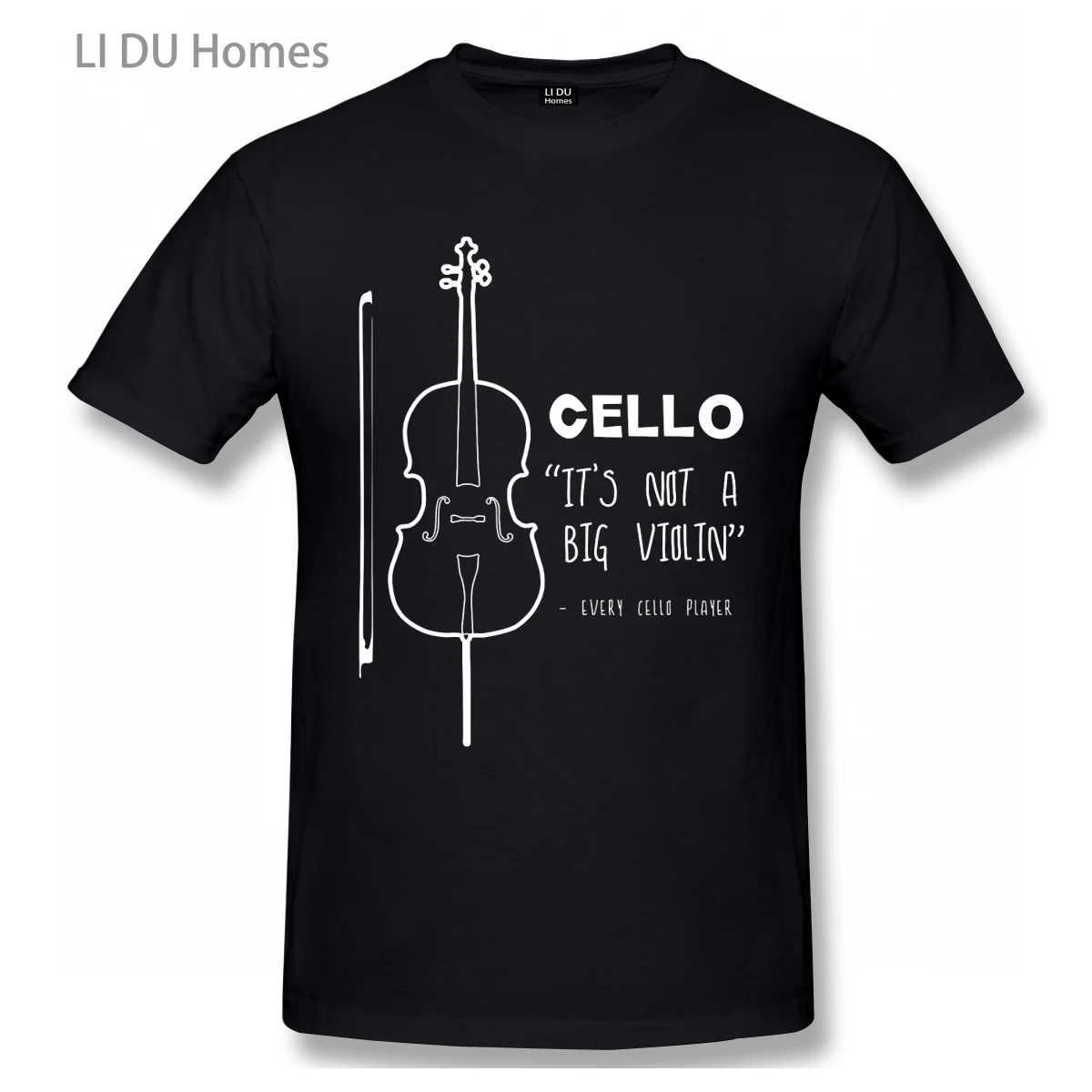 

Cello IT Is Not A Big Violin T Shirt Oversize Cotton Tshirts Short Sleeve Streetwear T-shirts Tee Tops