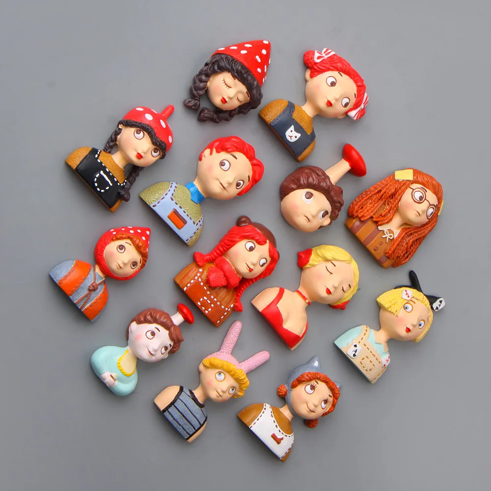 Магнит на холодильник Funy с изображением города мультфильма для девочек и