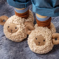 children winter soft plush fluffy slippers for home kids girls boys flat shoes warm room cute house fur slippers toddler indoor
