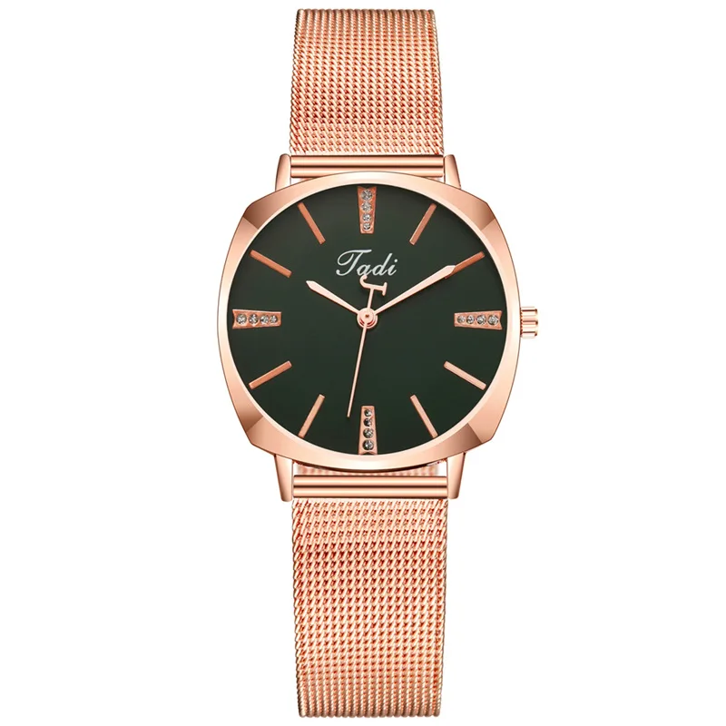 

YUNAO Explosive Diamond-studded Men's and Women's Watch High-end Fashion Mesh Band Student Quartz Watch