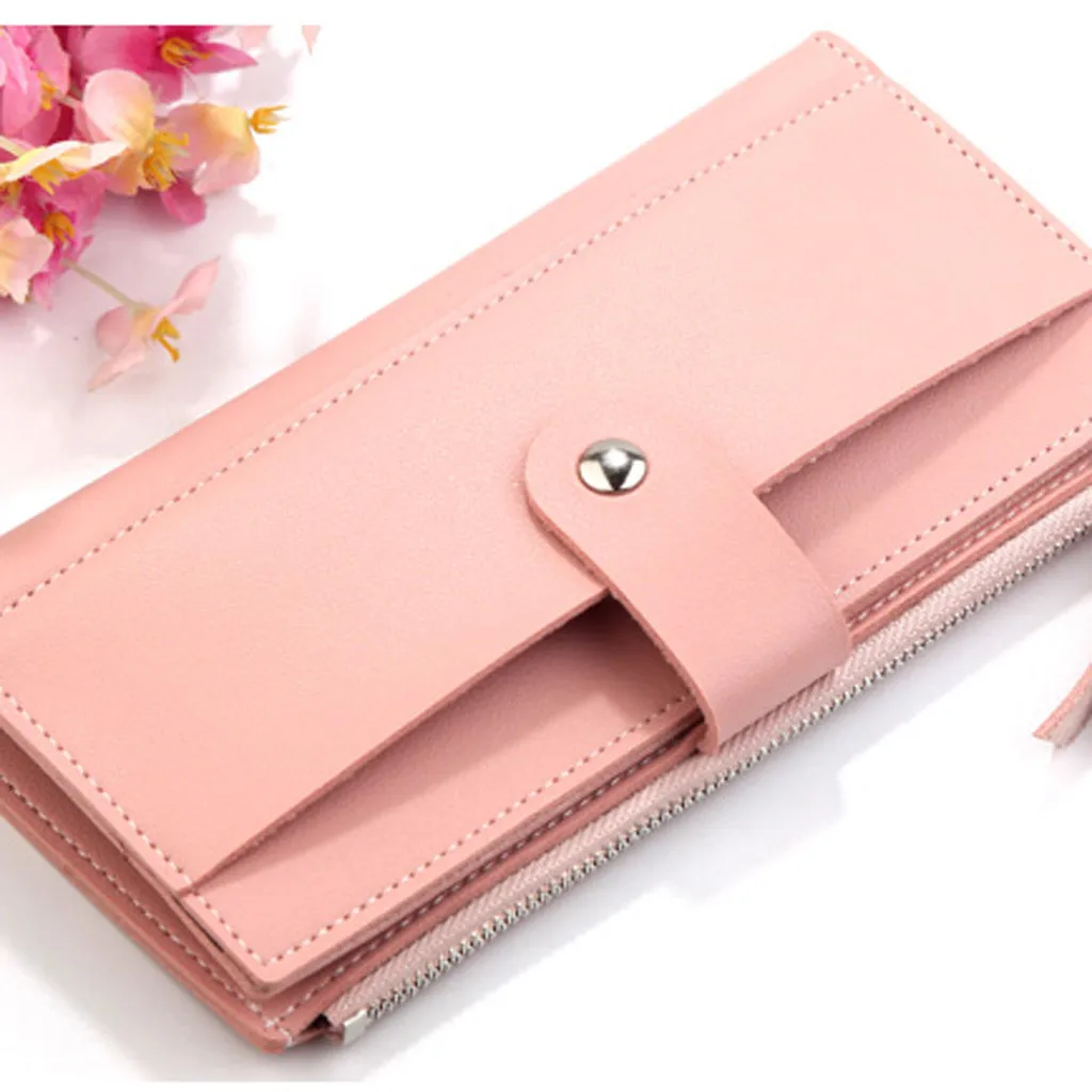 Aelicy женский кожаный кошелек сумка клатч с застежкой на молнии Длинный держатель