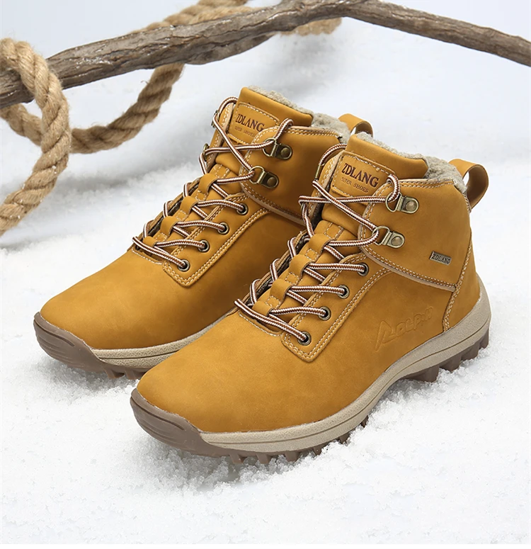 MIXIDELAI Brand New Fashion Pu Leather Men Boots Comfortable Men Shoes Ankle Boots Short Plush Winter Warm Shoes Men Size 39~46