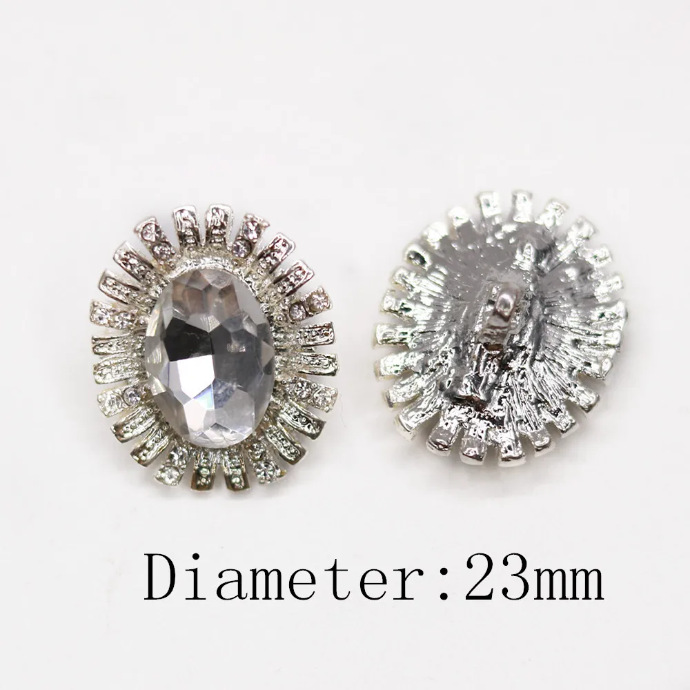 Металлические стразы хорошего качества 23 мм пуговицы для украшения свитера