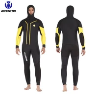 7mm full body scuba keep warm underwater hunting swimming diving suit for men spearfishing surfing snorkel wetsuits with hooded