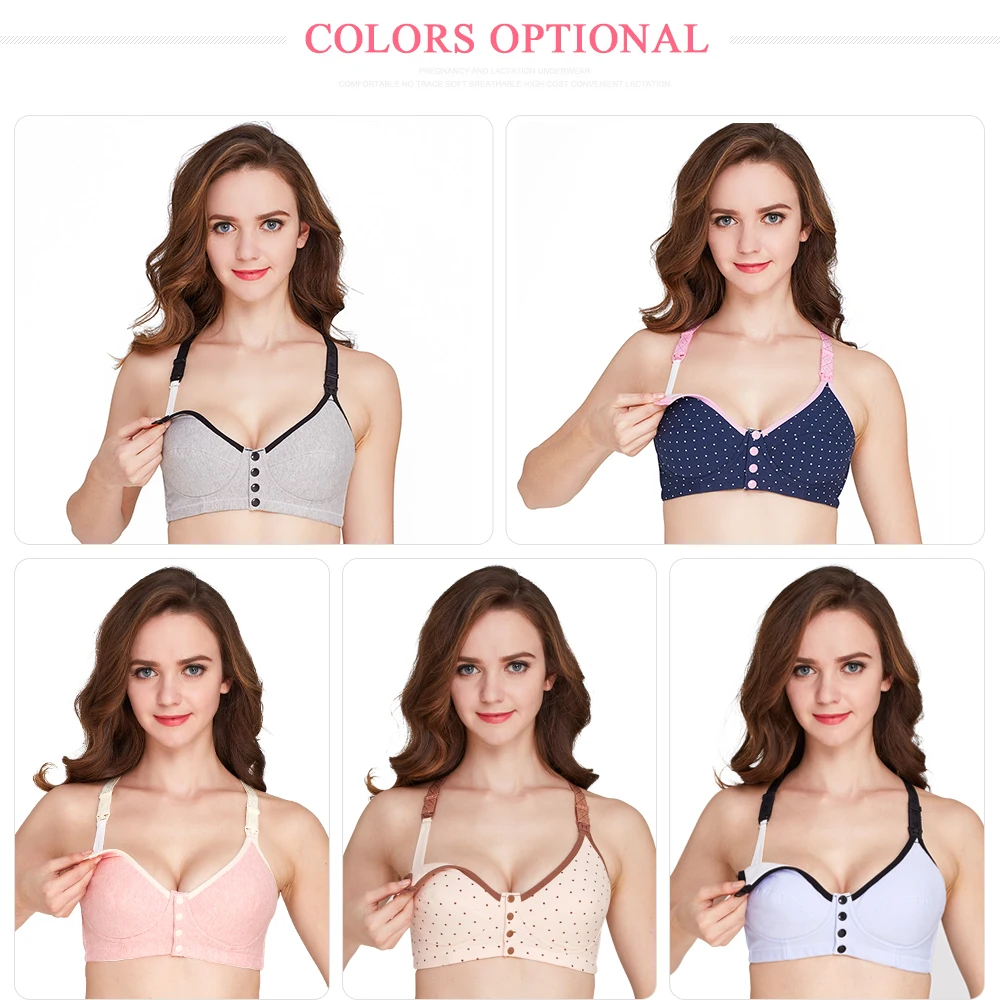 SLAIXIU-sujetadores de lactancia para mujer, BraMaternity, bragas, ropa interior, Sujetador de lactancia, conjunto de embarazo de maternidad, deportes de lactancia-3
