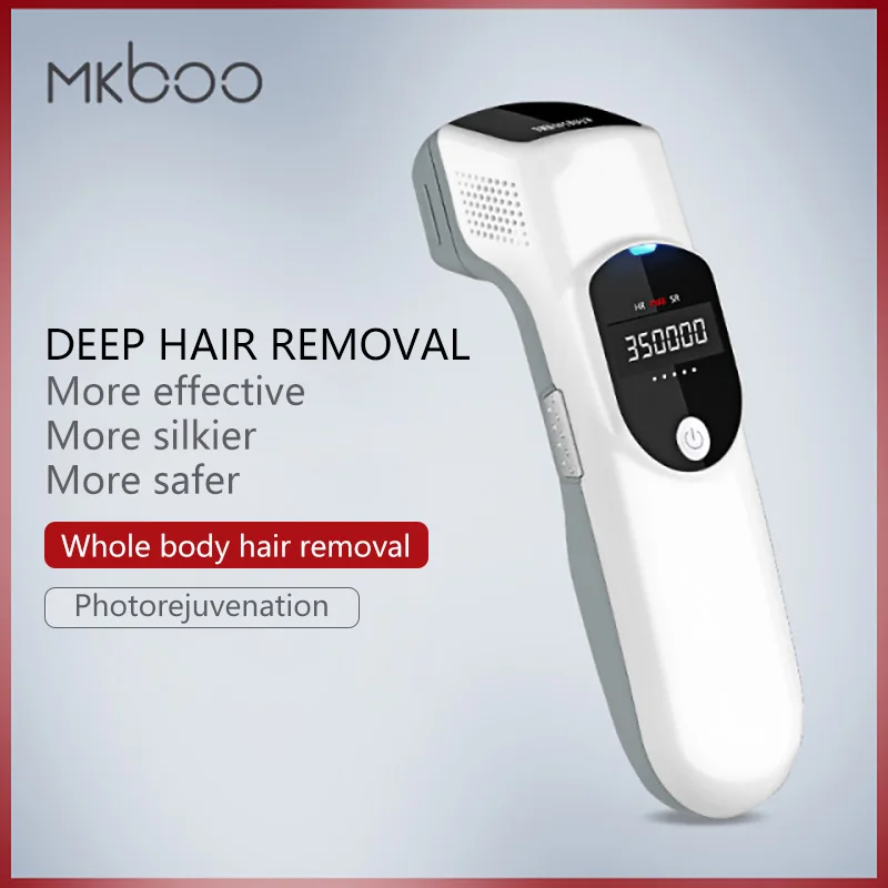 Mkboo IPL Laser Hair Removal Photon Rejuvenation Professional Permanent Painless Hair Removal Full Body and Facial Hair Removal