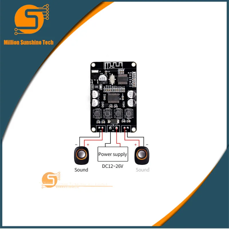 VHM 313 TPA3110 TPA3110D2 2x15W Bluetooth плата цифрового усилителя мощности для