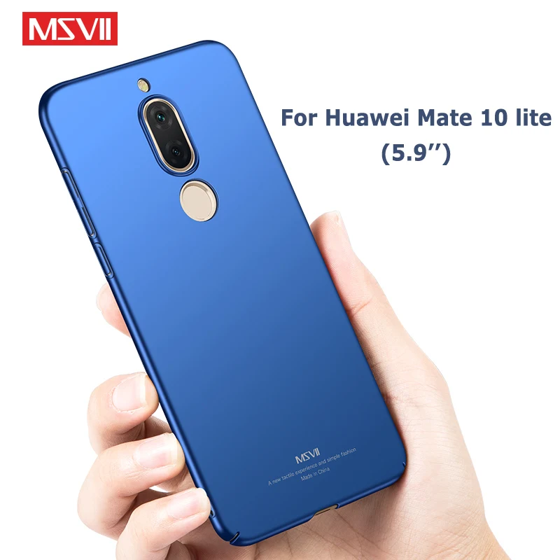 Матовый чехол для Huawei Mate 10 Lite тонкий Msvii жесткий из поликарбоната Mate10 чехлы