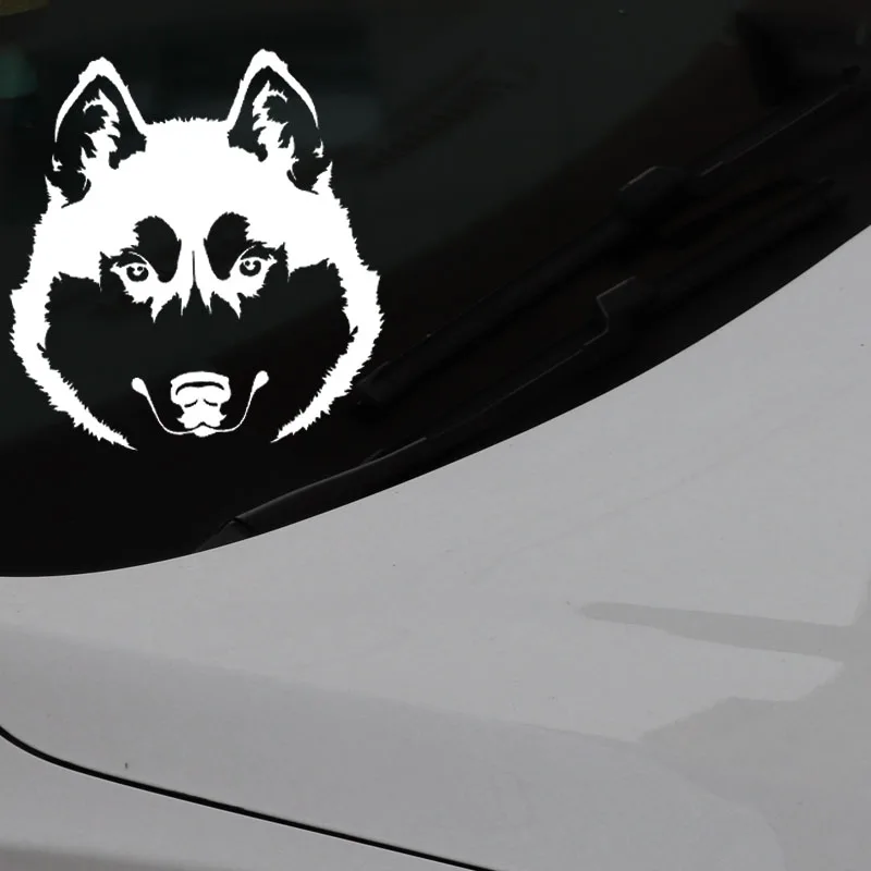 DAWASARU Husky Head собака животные наклейки для автомобиля художественная роспись