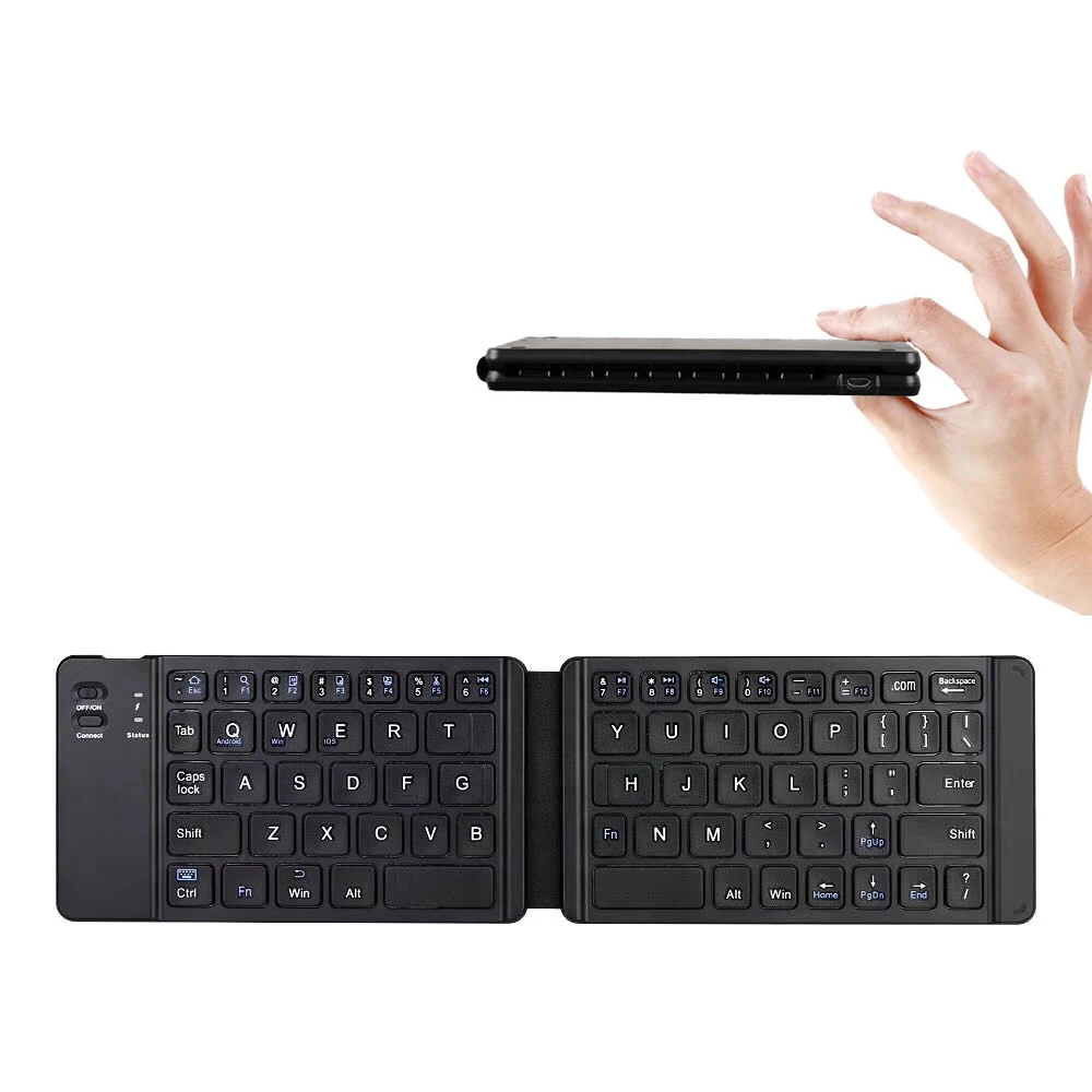 

Light-Handy Mini Wireless Folding Keyboard Foldable Wireless Keypad for IOS/Android/Windows ipad Tablet phone