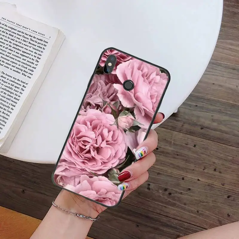 

Colorful Flower Rose Peony Phone Cases For Xiaomi Redmi note 7 8 9 t k30 max3 9 s 10 pro lite