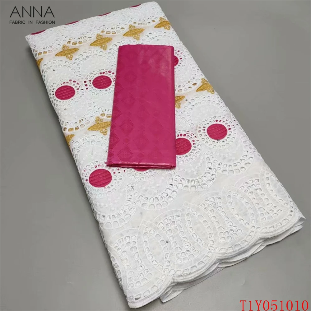 

Кружевная ткань с камнями Anna french bazin, новинка 2021, Высококачественная швейцарская вуаль, тюль, 2,5 ярдов, базин + 2,5 ярдов, cooton