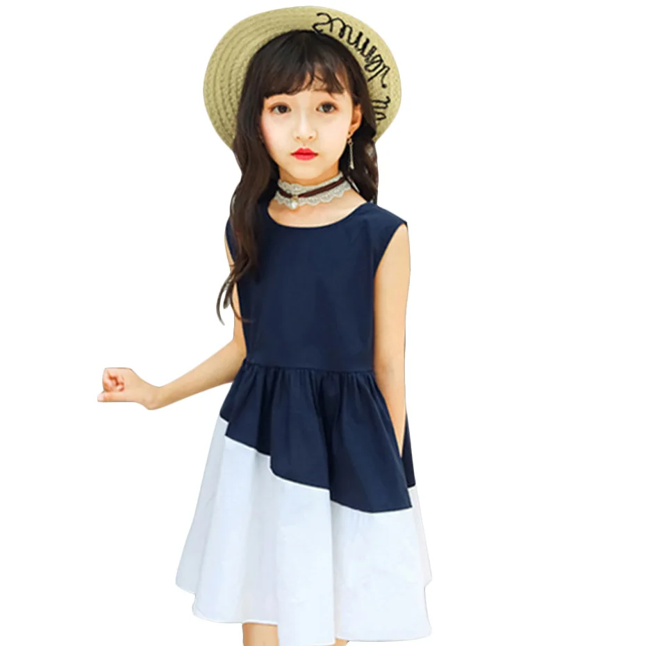 Детское летнее платье без рукавов на Возраст 4-13 лет | Детская одежда и обувь