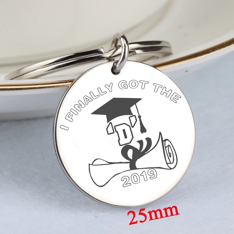 Выпускной подарок для студентов ручная штамповка я наконец то получил брелок