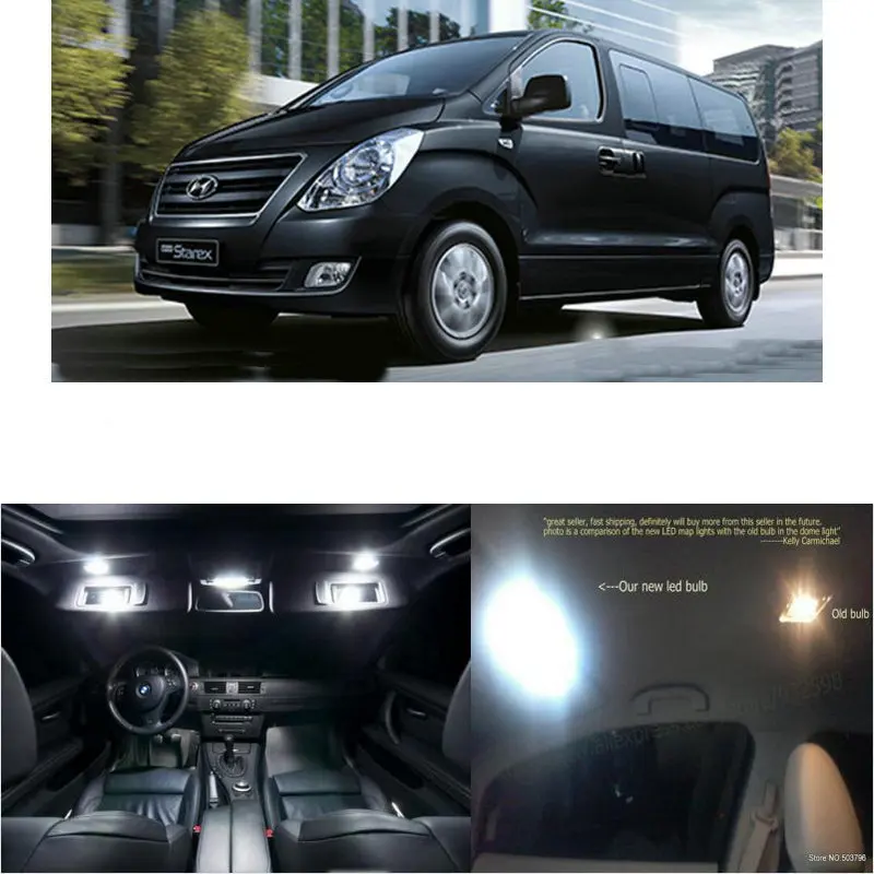Светодиодные внутренние Автомобильные фары для Hyundai grand starex 2013 лампа чтения карты