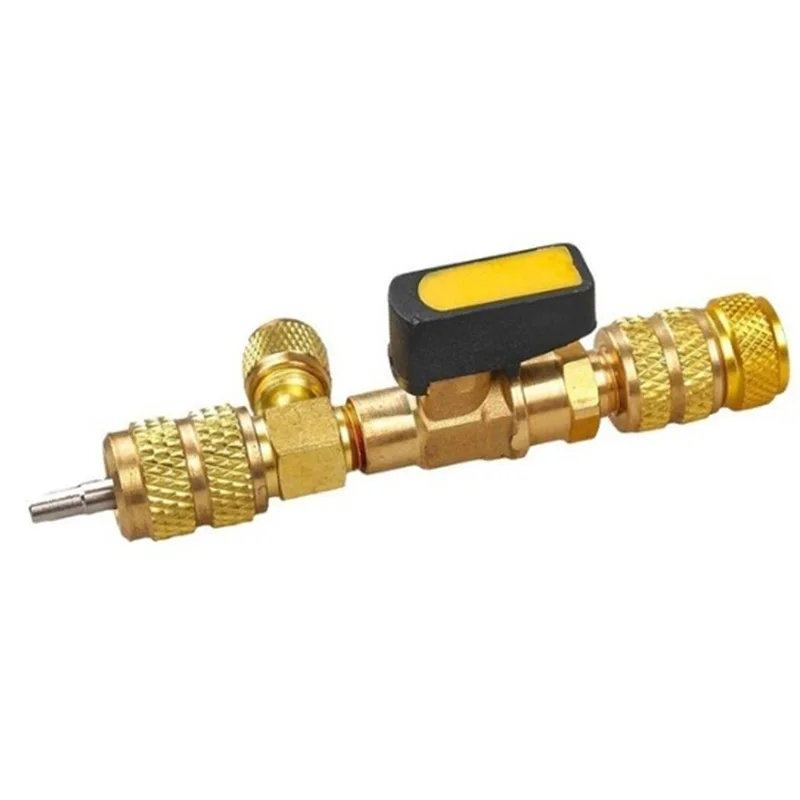

1Pc R410A R22 Dual Size SAE Port HVAC Valve Core Removal/Installer Tool(No Gas Loss) with 10Pcs Valve Core