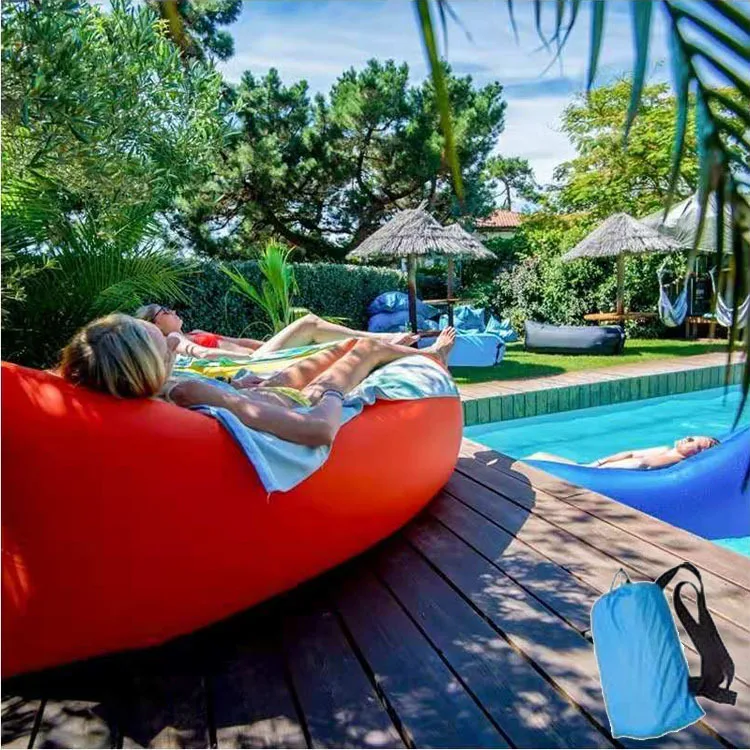 

Camping inflatable Sofa lazy bag 9 Season ultralight down sleeping bag air bed Inflatable sofa lounger trending products