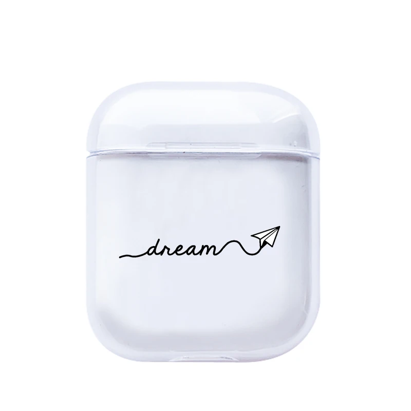 I200929 Роскошные аксессуары для карт чехол для Airpods 1 2 прозрачная Bluetooth гарнитура наушники дорожный прозрачный мягкий чехол s силиконовый чехол - Цвет: I200929