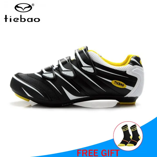 white black TIEBAO, обувь для шоссейного велоспорта, sapatilha ciclismo, Мужская обувь для шоссейного велосипеда, обувь для велоспорта, bicicleta carretera, женская спортивная обувь для верховой езды - Цвет: white black
