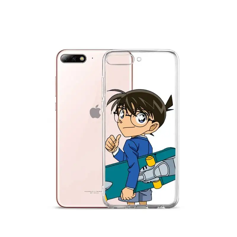 

Anime detective conan Phone Case Transparent for iPhone Samsung A S 11 12 6 7 8 9 10 20 Pro X XS Max XR Plus lite