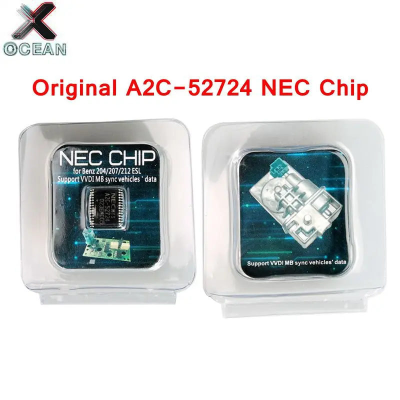 

Transponder A2C-45770 A2C-52724 NEC Chips for Benz W204 207 212 for ESL ELV Working with Xhorse VVDI MB BGA Tool or CGDI