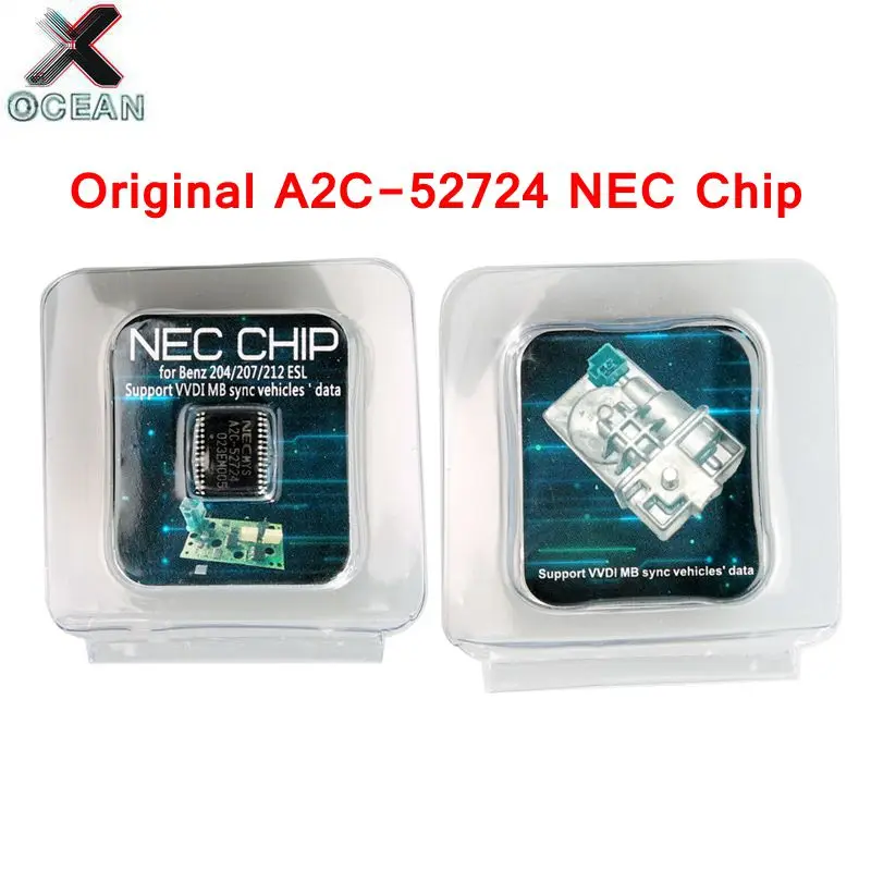 Транспондер A2C-45770 A2C-52724 NEC чипы для Benz W204 207 212 ESL ELV работает с Xhorse VVDI MB BGA инструмент