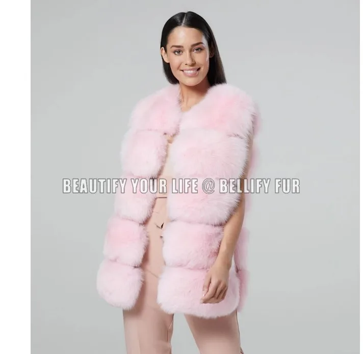 Из натурального Лисьего меховая жилетка, куртка, жилет с коротким рукавов Vestwoman зимние теплые натуральный жилет на натуральном меху Меховая куртка лисий мех пальто