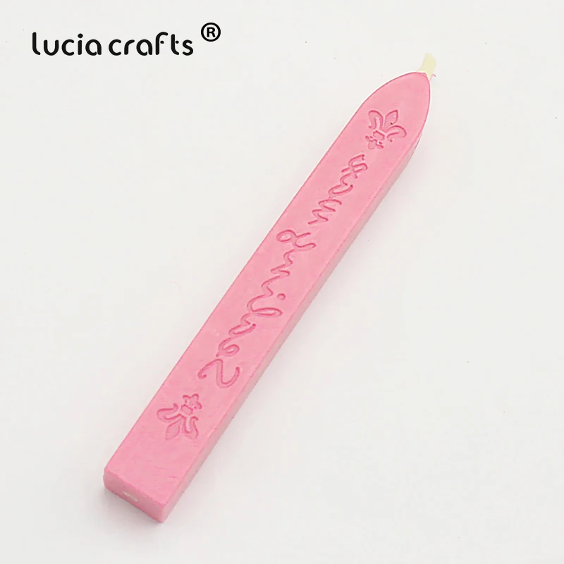 C6 pink Распродажа! Lucia crafts 9*1,1*1,1 см красочные уплотнительные восковые палочки штамп воск для документов запечатывания 1 шт./лот I1108 - Цвет: C6 pink