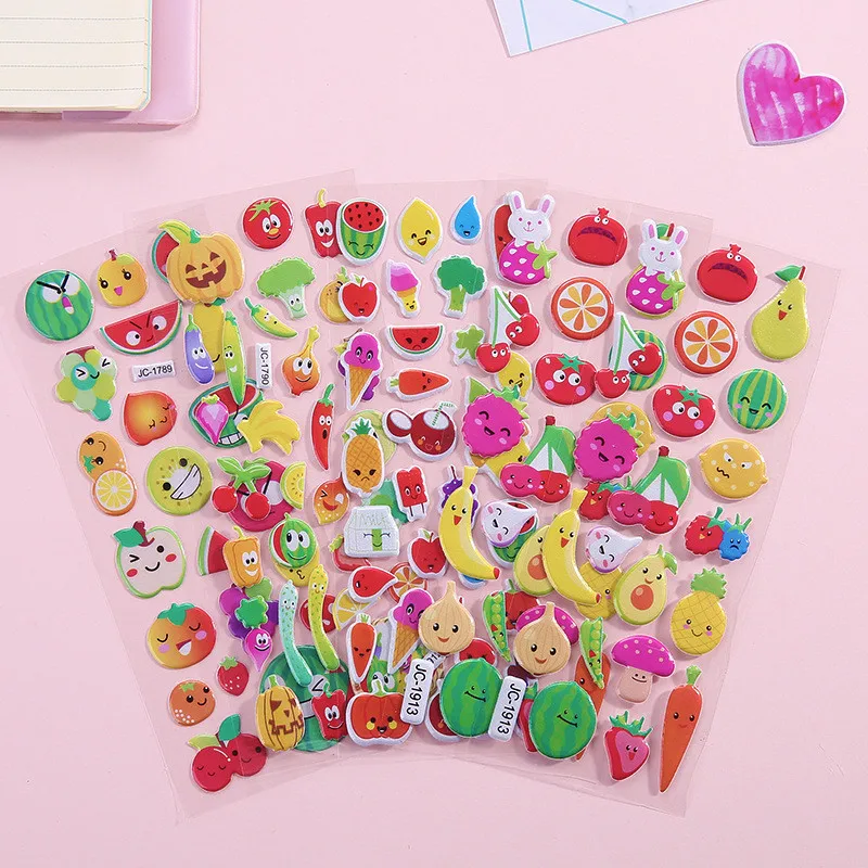 Симпатичные kawaii объемные наклейки DIY ремесло выпуклые 3D клейкие наклейки Канцтовары подарок для детей мультфильм Дневник Декор