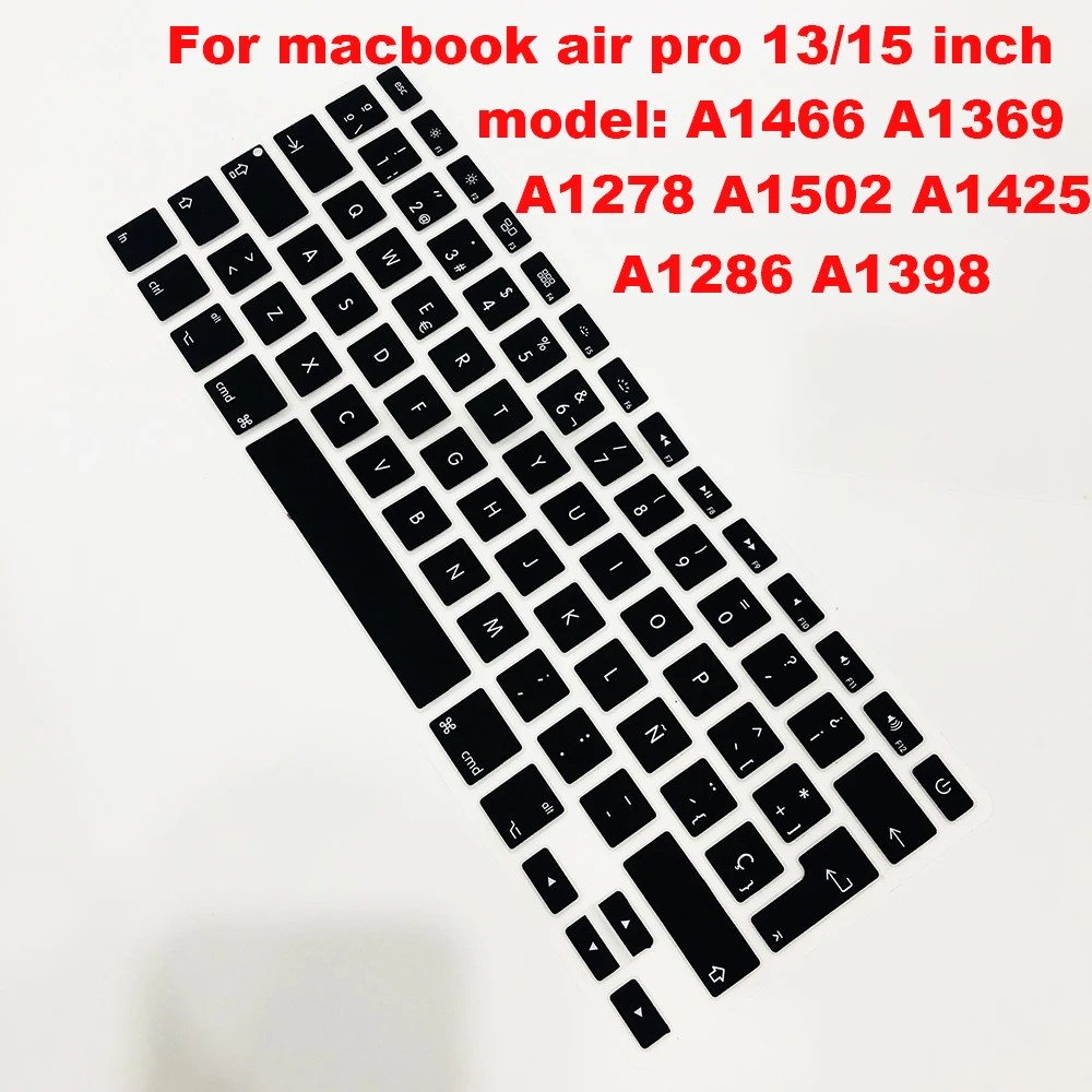Spanish EU-Enter EU-Key Keyboard Cover Protector for Macbook Pro 13Air 11 12 15 touch bar A1706/A1466/A1707/A1990/A2159/A1932