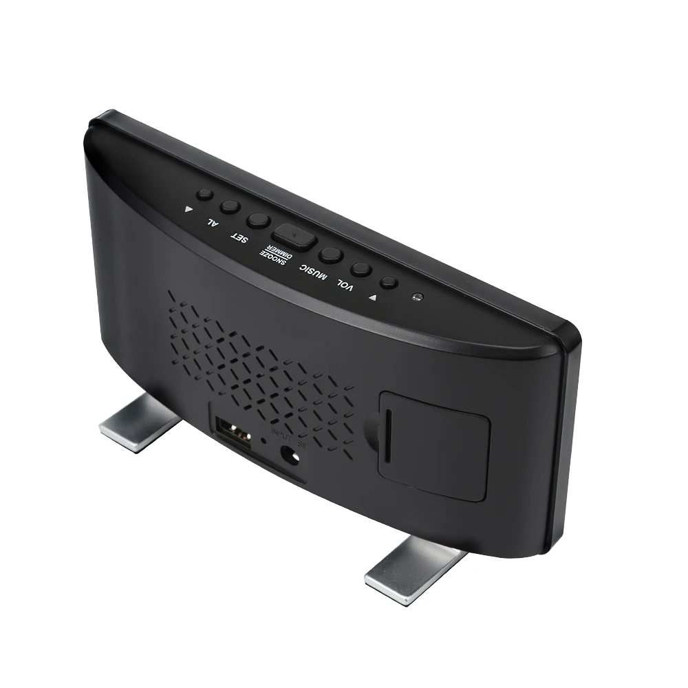 Светодиодный цифровой будильник с usb-портом для подзарядки функция повтора