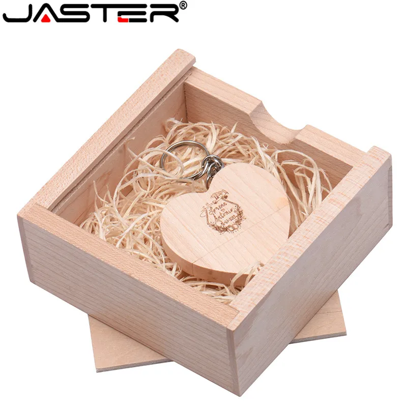JASTER(более 10 шт. бесплатный логотип) Usb накопитель 8 ГБ 16 ГБ 32 ГБ 64 Гб Usb флеш-накопитель карта памяти Флешка дерево Usb+ коробка свадебный подарок