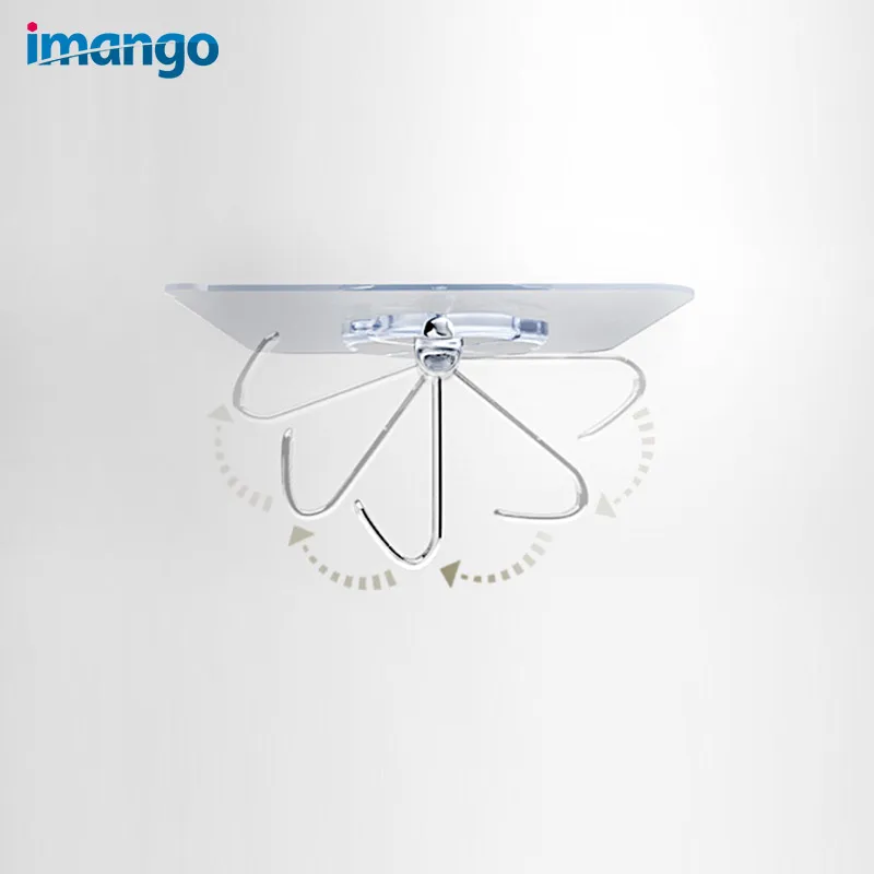 6 шт./кор. паста крюк всасывания древесины/Стекло Крючки вешалка настенная