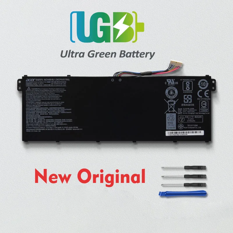 

UGB New Original AC14B13J AC14B18J Battery for Acer Aspire E3-111 E3-112 E3-112M ES1-511 ES1-512 ES1-531 V3 V3-111 V3-111P