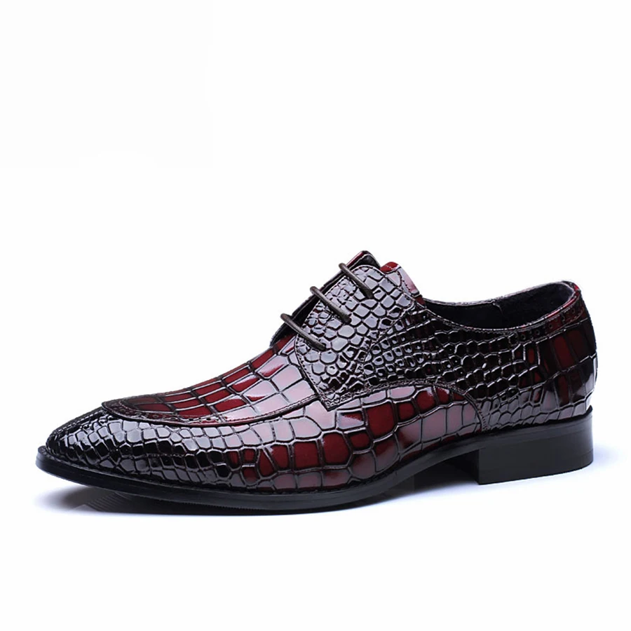 

Mens formal shoes genuine leather oxford shoes for men black red dress shoes wedding shoes laces leather brogues spring