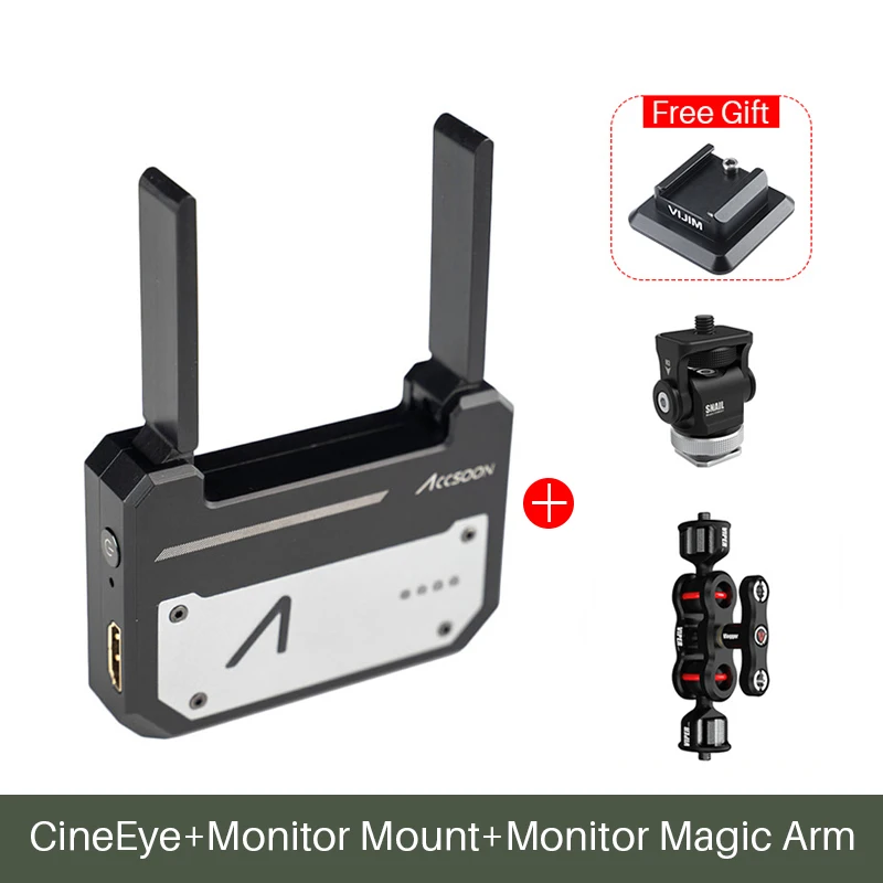 Accsoon CineEye 5G беспроводной 1080p WiFi HDMI передатчик передачи изображения на 4 устройства для Android IOS Garyscale RGB - Цвет: Vlogger Kit