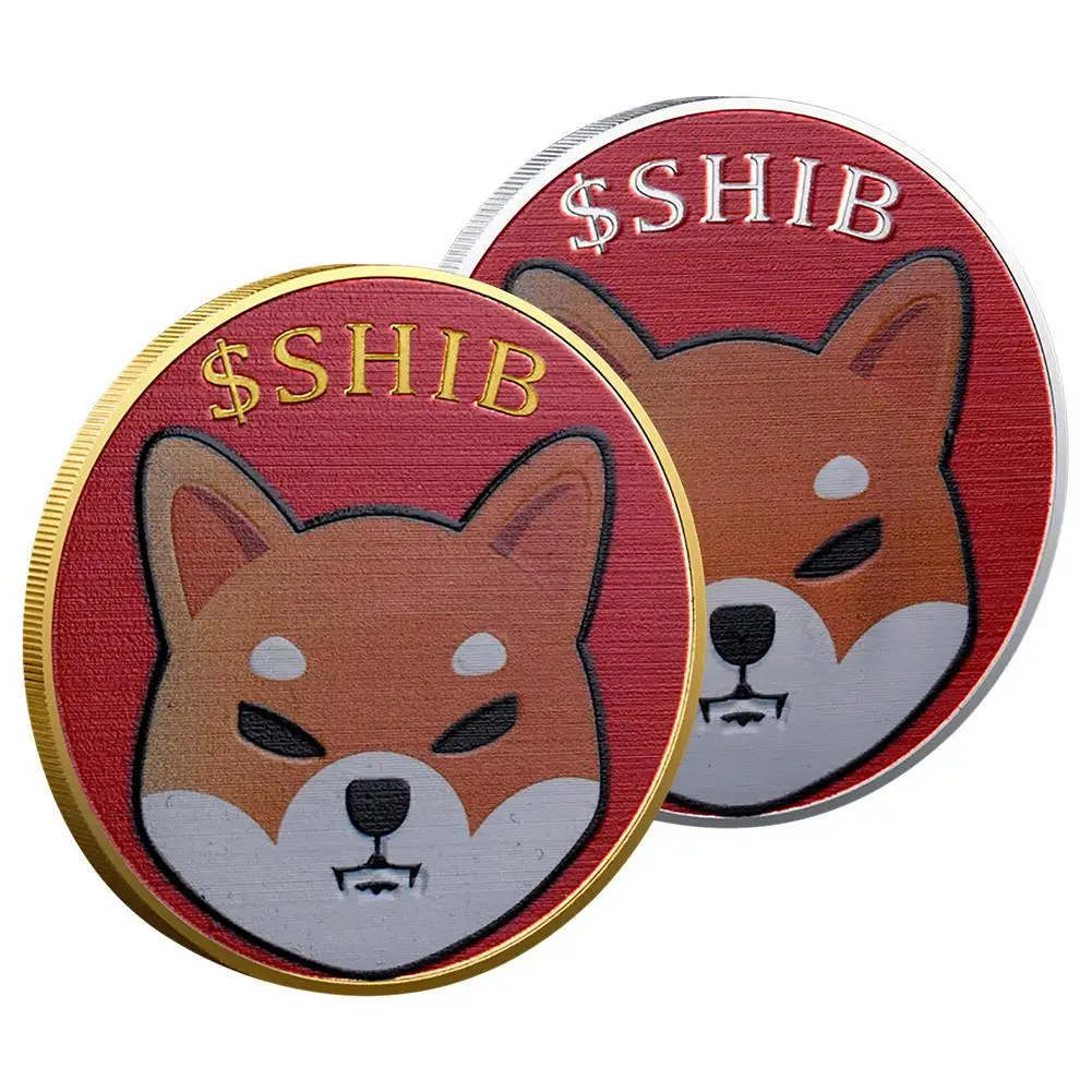 

Cool New Dogecoin Killer Shiba Inu Coin (SHIB) CRYPTO Metal Gold Plated Physical Shib Doge Killer Souvenir Commemorative Coins