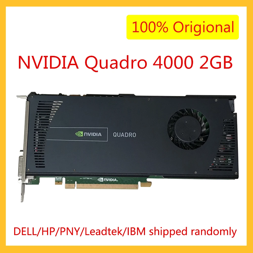 

Quadro 4000 2GB For NVIDIA GDDR5 DVI DP Video Card Professional Graphics Card for Graphic Design Drawing 3D Modeling Rendering