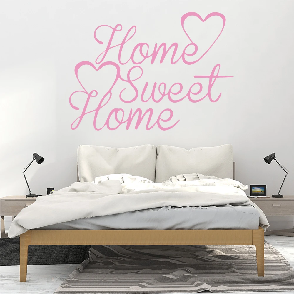 Художественный милый домашний декор с фразой настенные наклейки клейкие обои