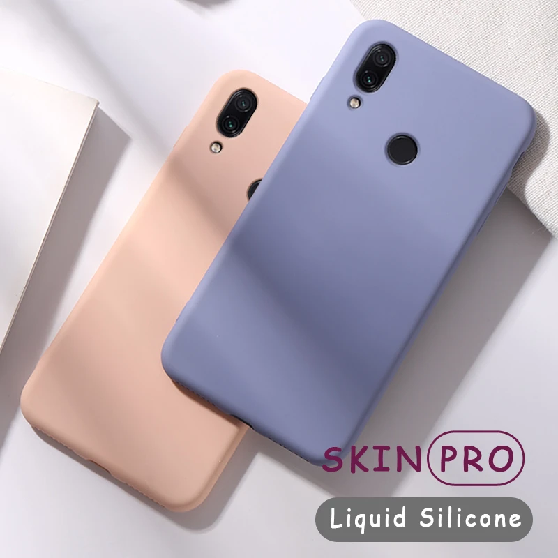 

Candy TPU чехол для Xiaomi Redmi Note 7 Pro Чехол из углеродного волокна сплошной цвет Жидкий чехол для телефона для Xiaomi Redmi Note 7 Pro Чехол
