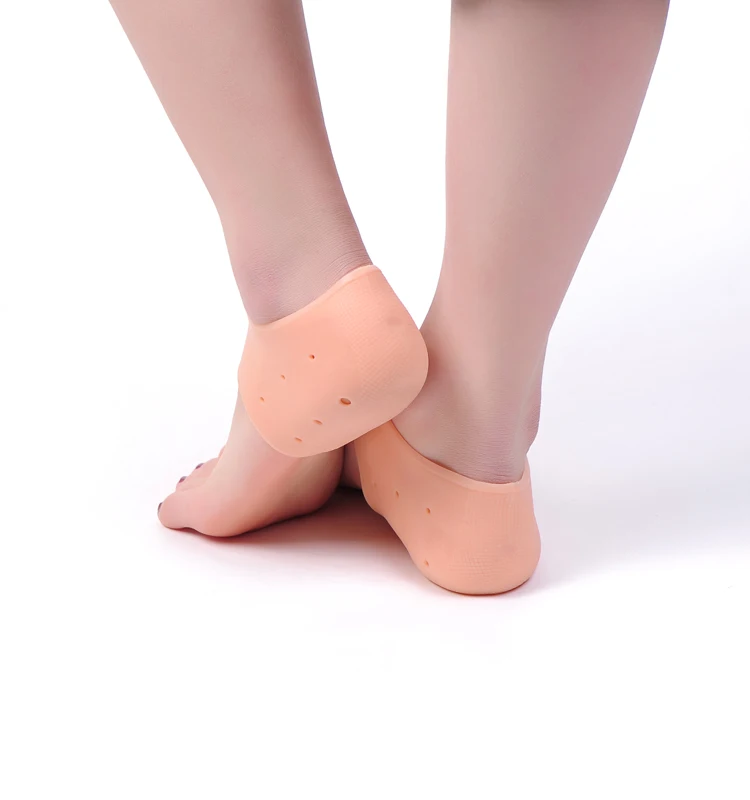 27Pair Wholesale SEBS Silicone Gel Heel Protector Socks For Cracked Dry Foot Moisturizing Skin Pain Relief Tender Healthcare
