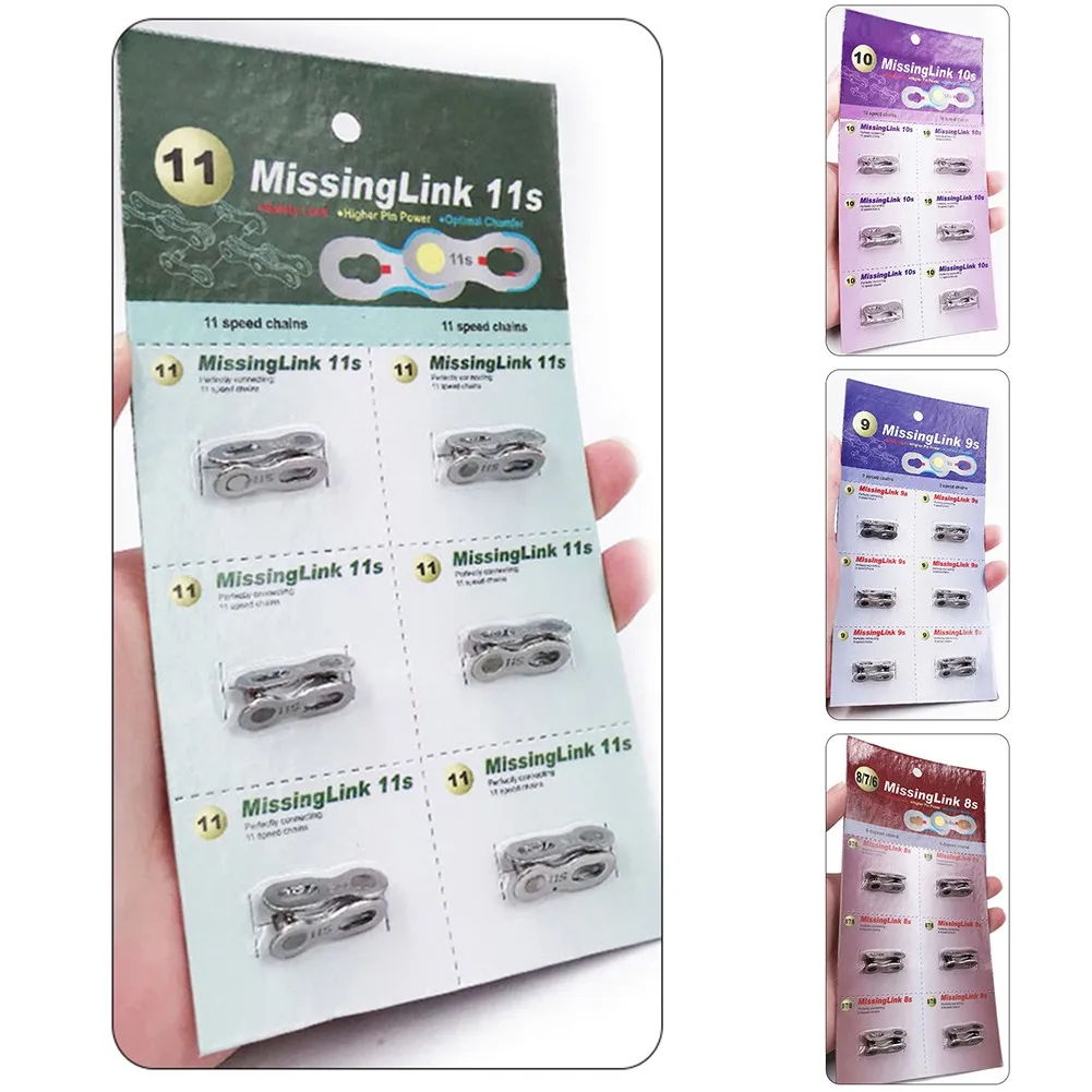 

Bicycle Chain Buckle 6/7/8/9/10/11 Speed Universal Quick Link Road Bike Chain Connector Lock Stainless Steel Buckle Joint Parts