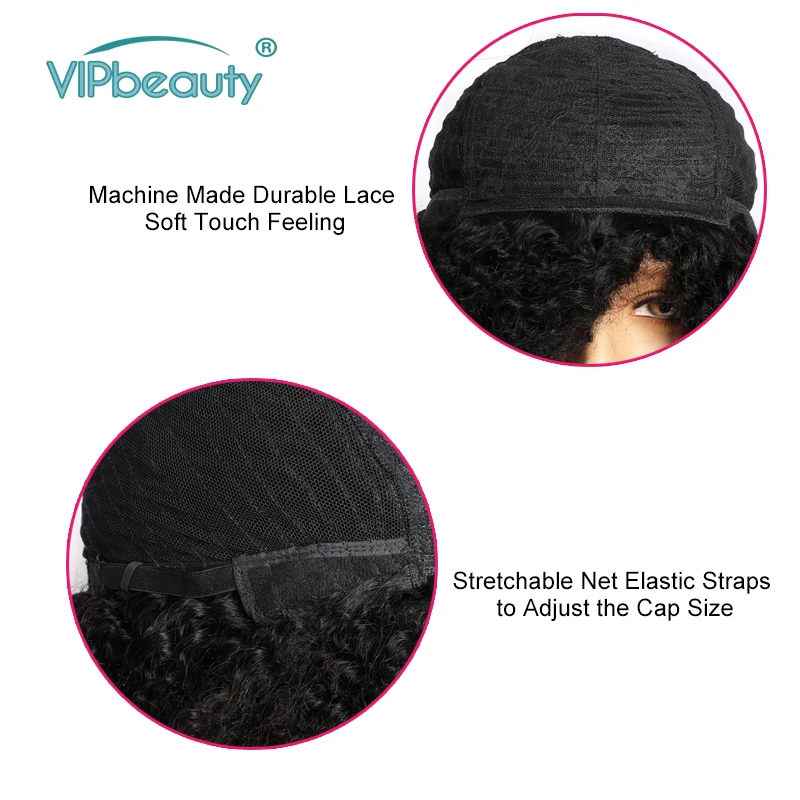 Афро кудрявые вьющиеся человеческие волосы парики для женщин Glueless Pixie Cut парик