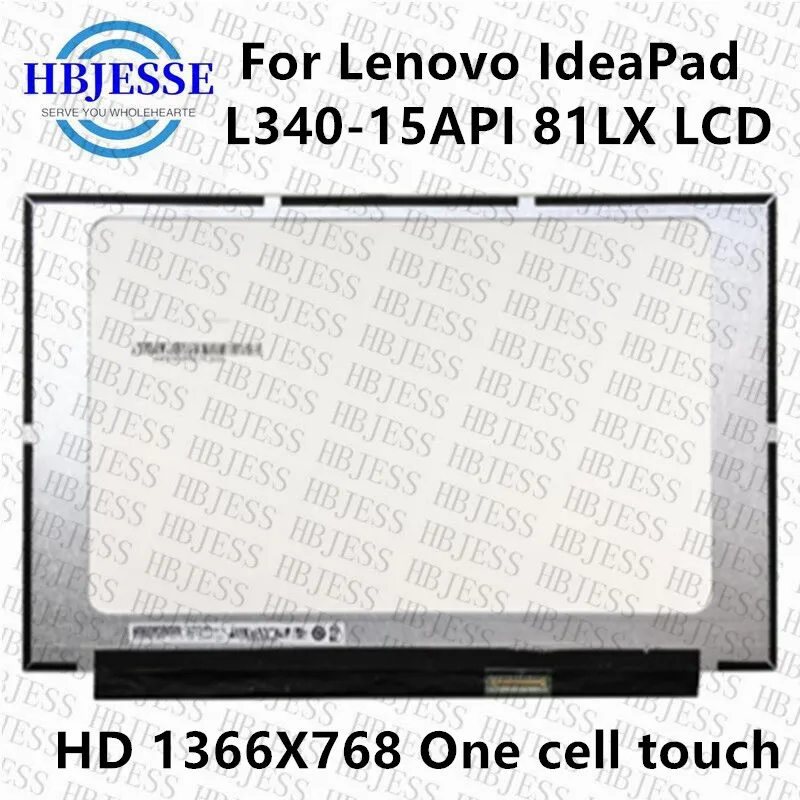 Goedkoop 15.6 ''Hd Panel Lcd Touch Screen Led Display Matrix NT156WHM-T02 B156XTK02.1 Voor Lenovo Ideapad L340-15API 81LX 1366X768 40 Pins