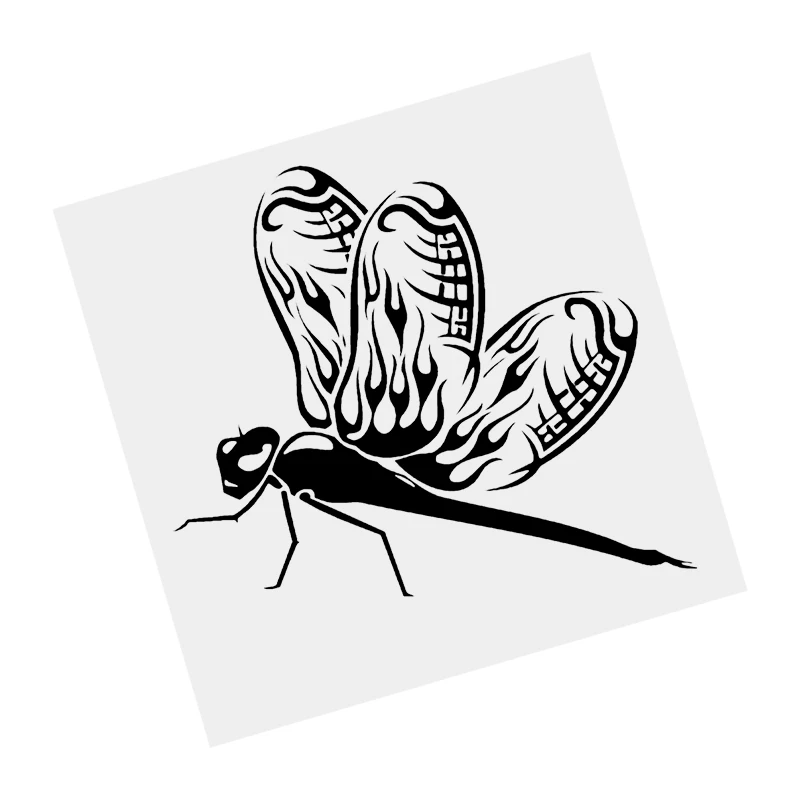 

S61343# Dragonfly V3 Black Transparent Car Sticker Vinyl Decal Waterproof Decors for Motorcycle Bumper Laptop