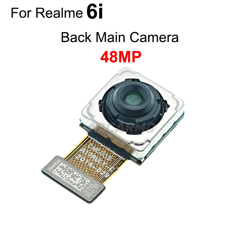 aocarmo for realme 6i front facing camera back rear primary ultra wide angle lens module flex cable repair parts free global shipping