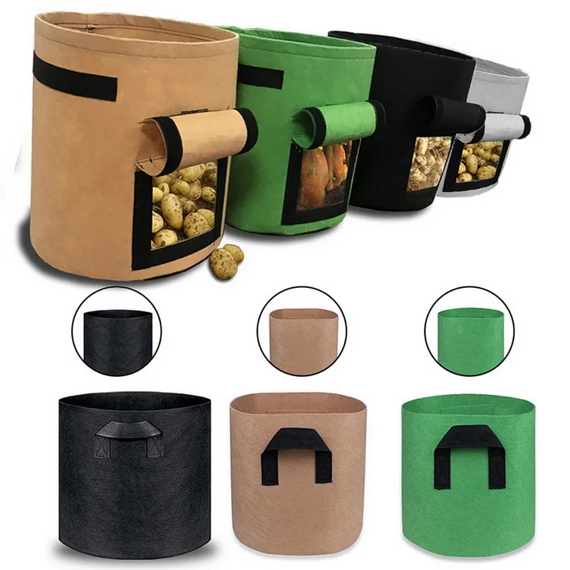 1-100 галлонов большой рост рассады мешки горшок садовые инструменты для дома